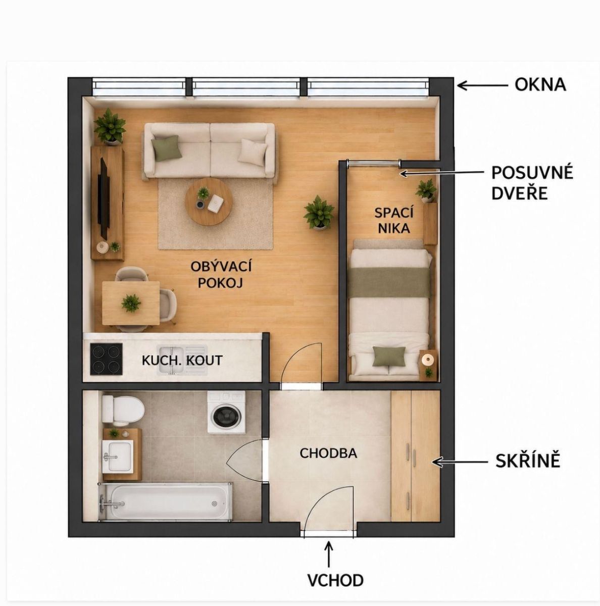 Prodej bytu 1+kk 36 m², Praha – náhled fotky 8
