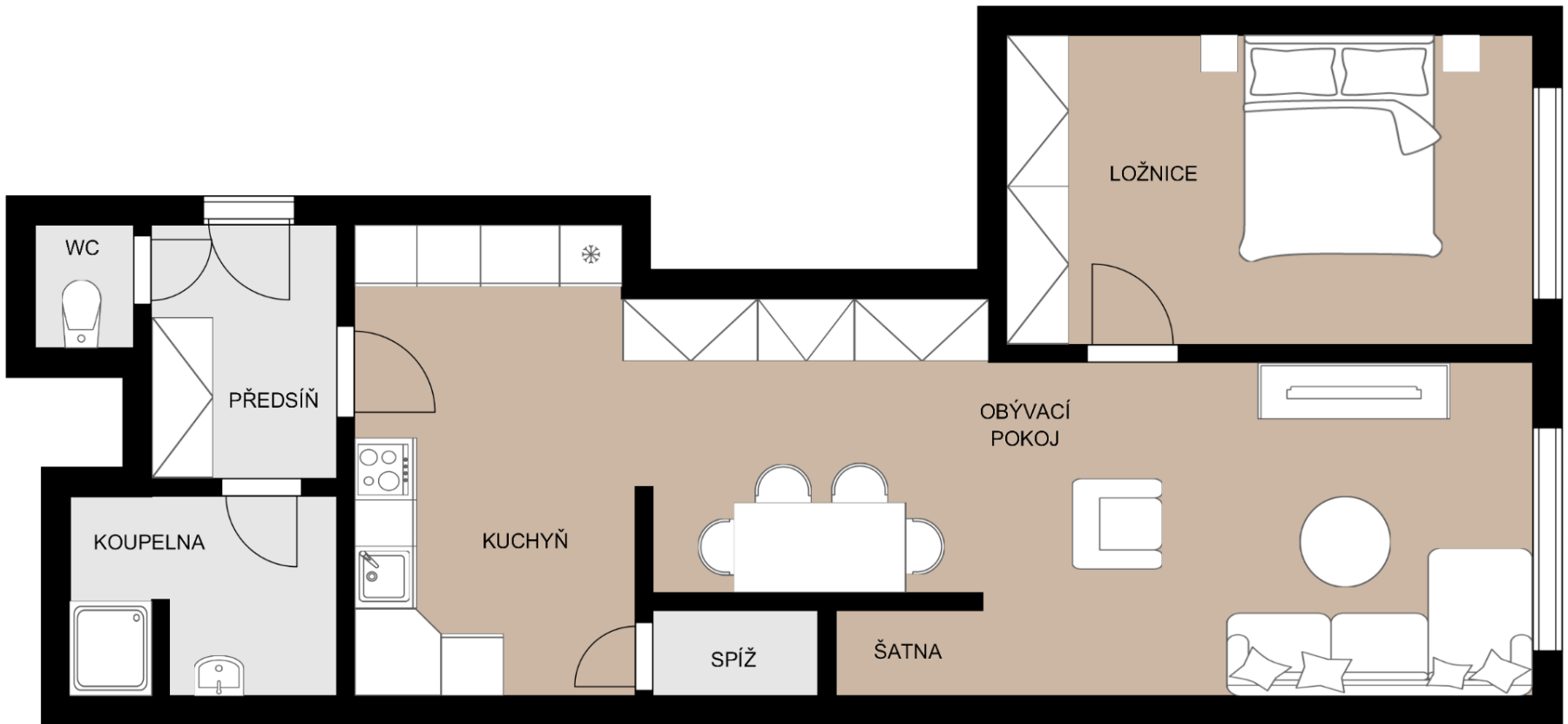 Prodej bytu 2+kk 58 m², Praha – náhled fotky 22