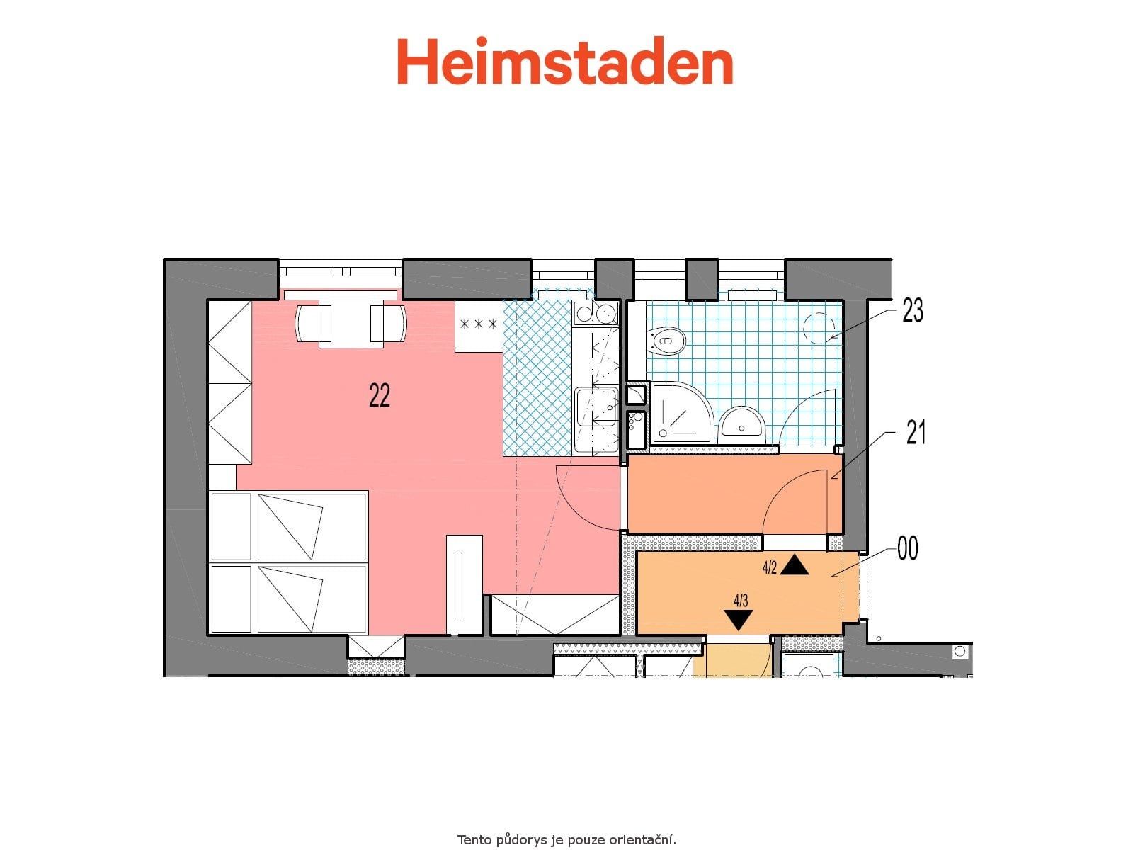 Квартира 1+kk в оренду, 29 м² (14 з 14)