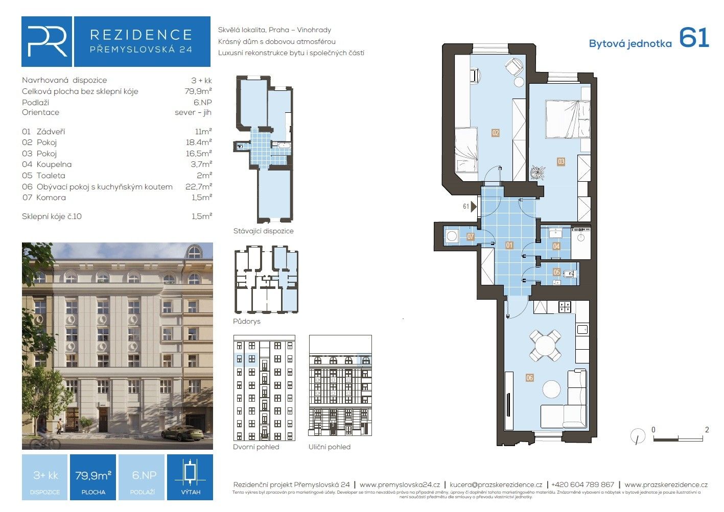 Prodej bytu 3+kk 80 m², Praha – náhled fotky 10