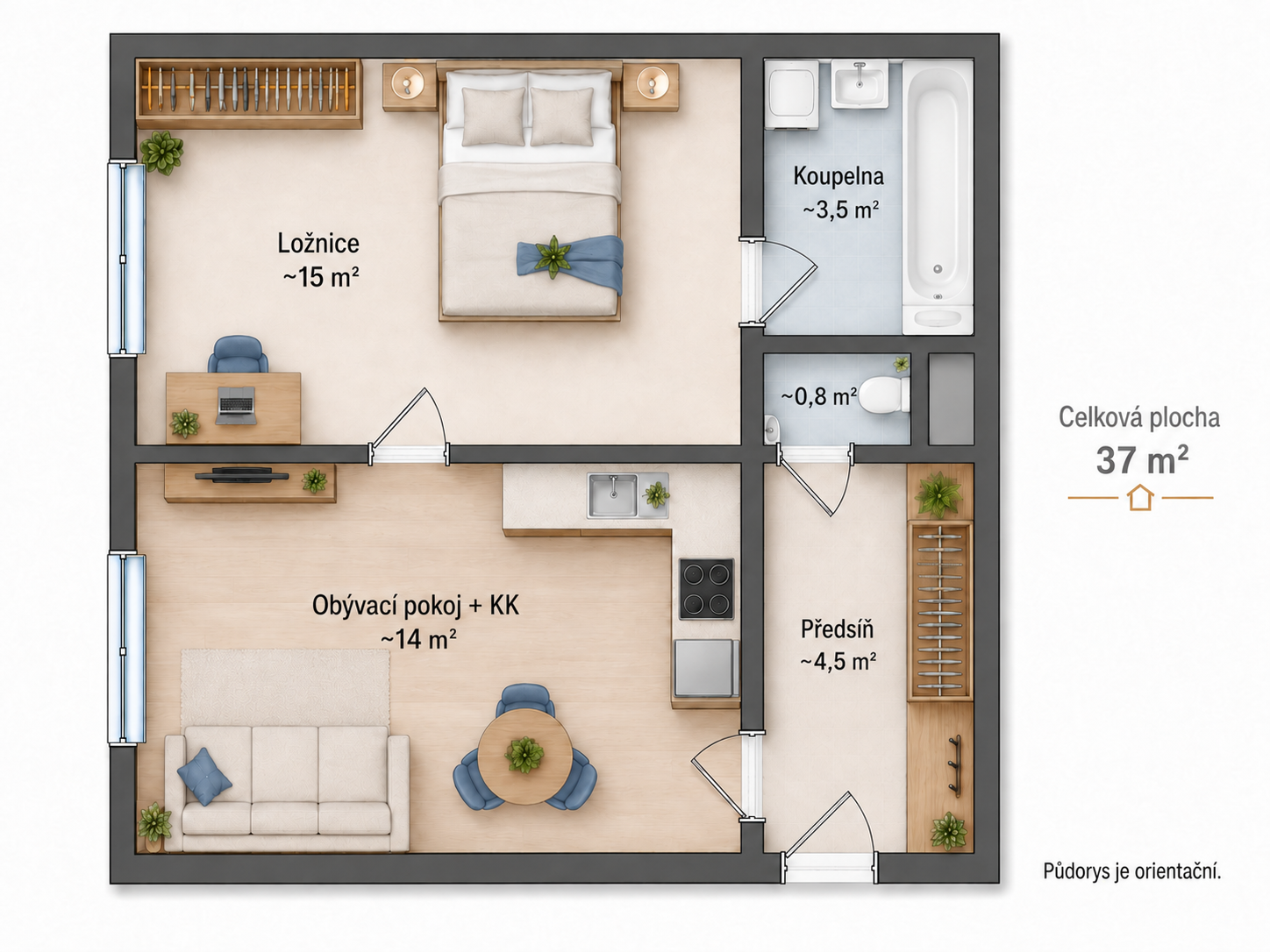Prodej bytu 2+kk 37 m², Praha – fotka 1 z 13