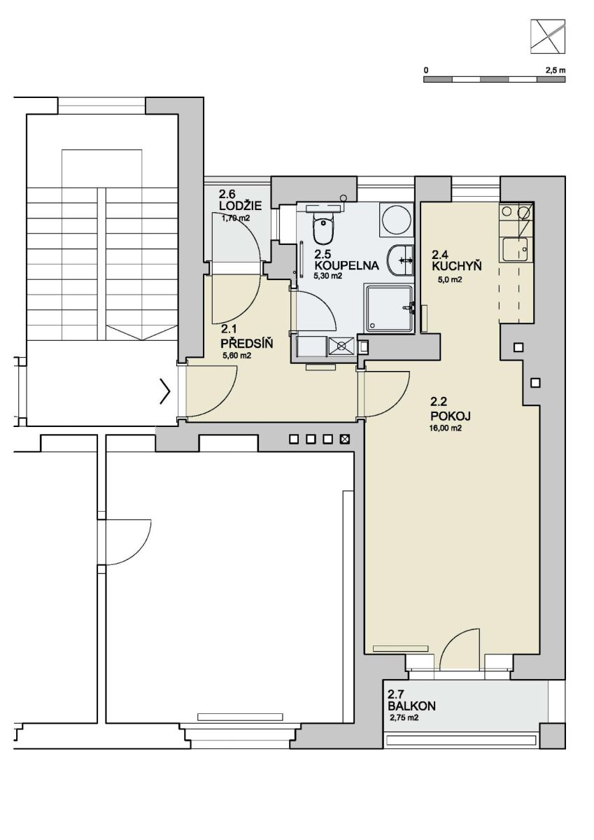 Pronájem bytu 1+kk 33 m², Praha – náhled fotky 8