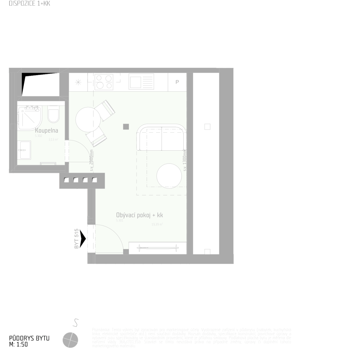 Prodej bytu 1+kk 23 m², Brno – náhled fotky 4