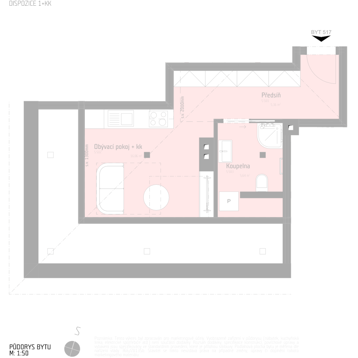 Prodej bytu 1+kk 27 m², Brno – náhled fotky 4
