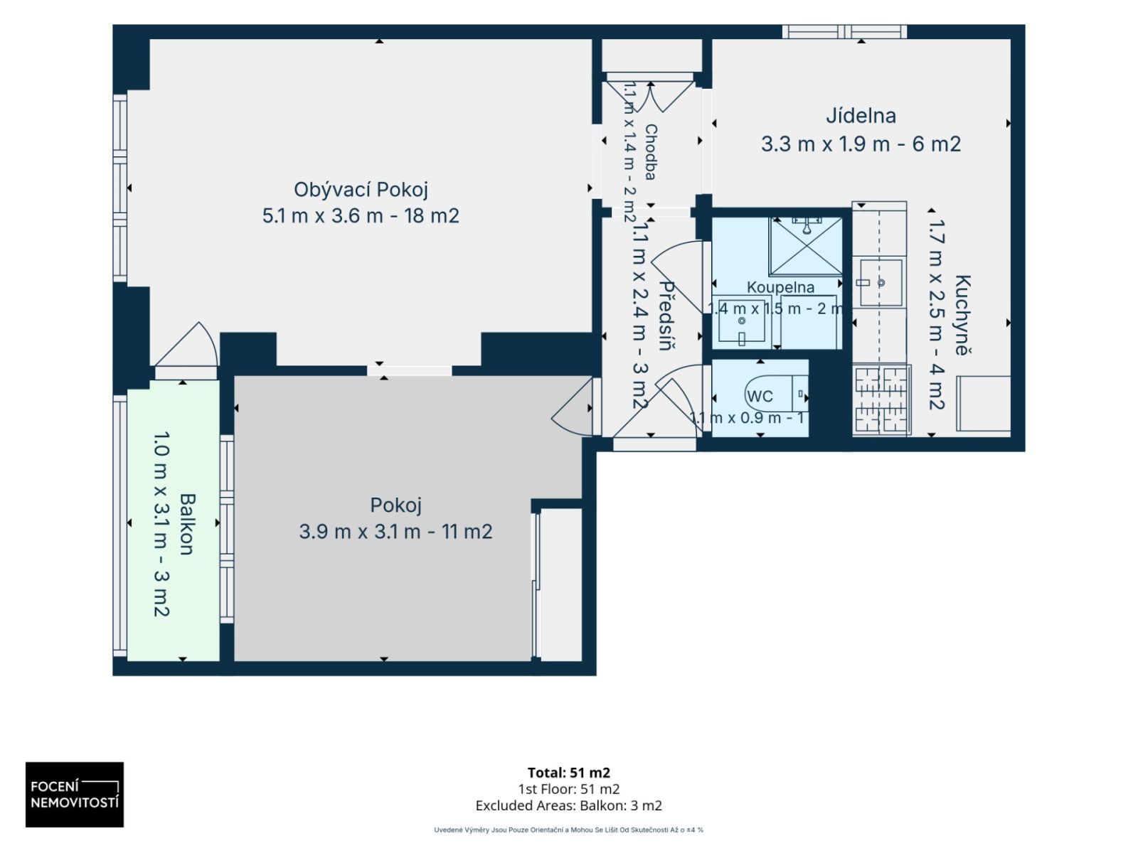 Pronájem bytu 2+1 49 m², Český Brod – náhled fotky 18