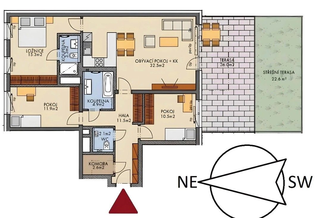 The 4+kk flat for sale, 102 m² (17 of 19)