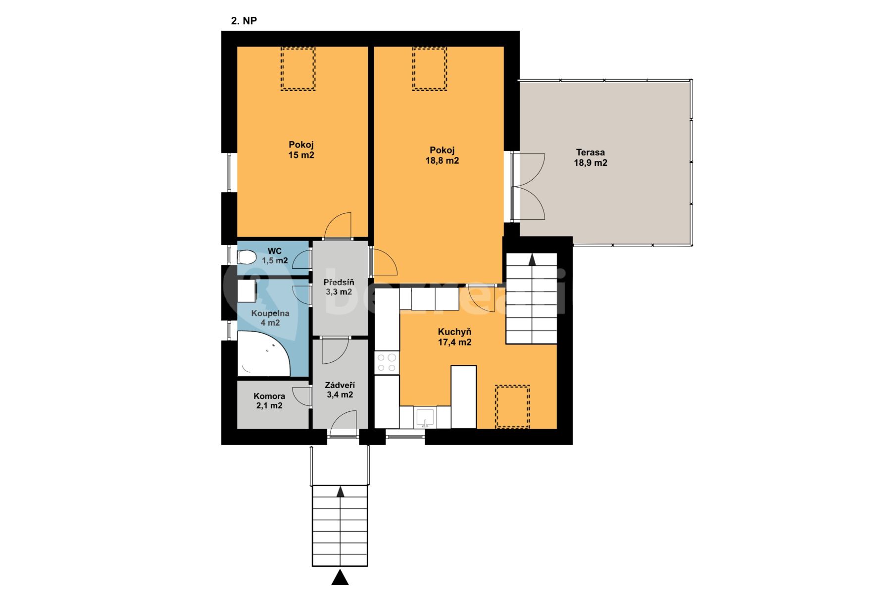 Pronájem domu 90 m², pozemek 300 m² — photo 2