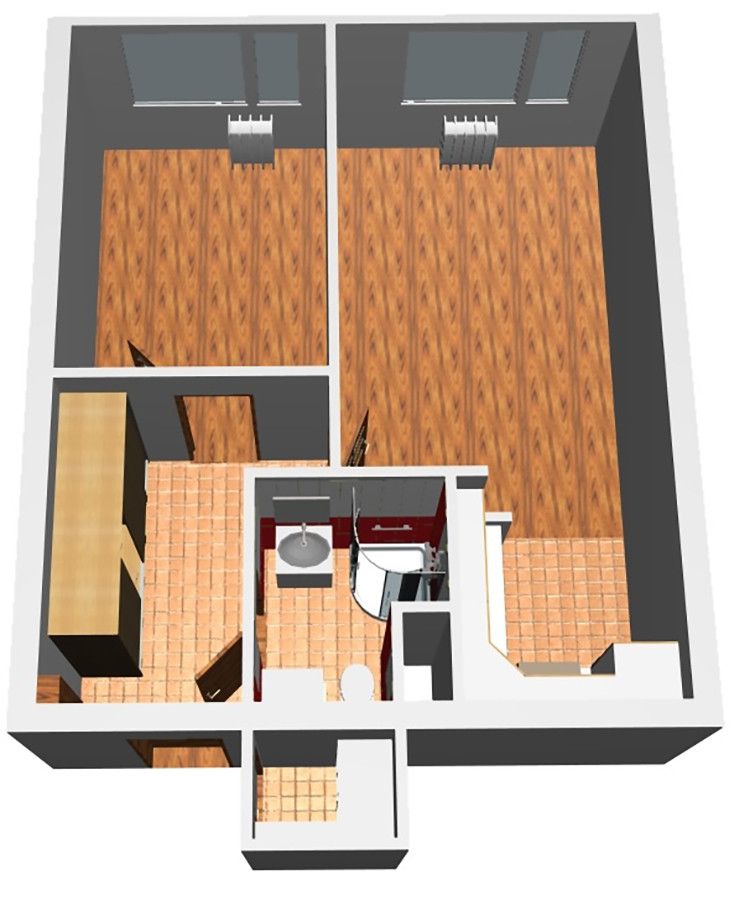 Pronájem bytu 2+kk 41 m²