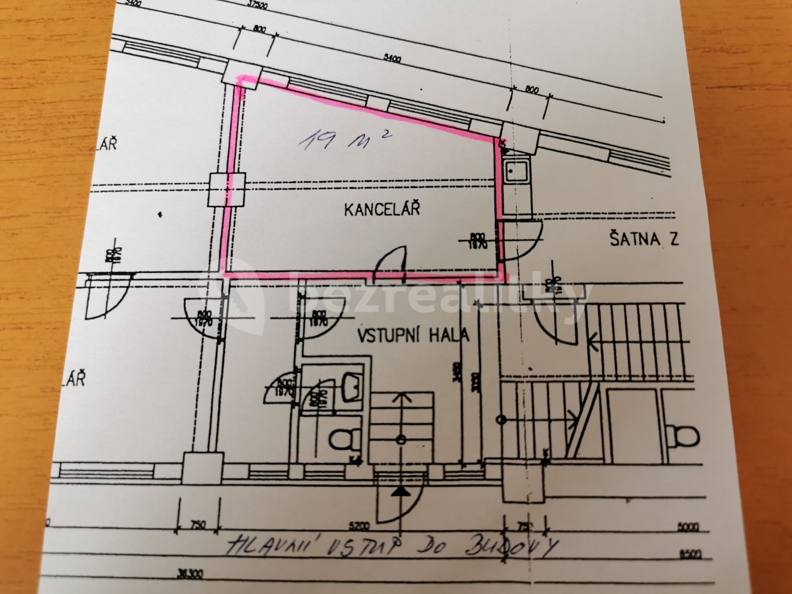 Pronájem kanceláře 19 m²