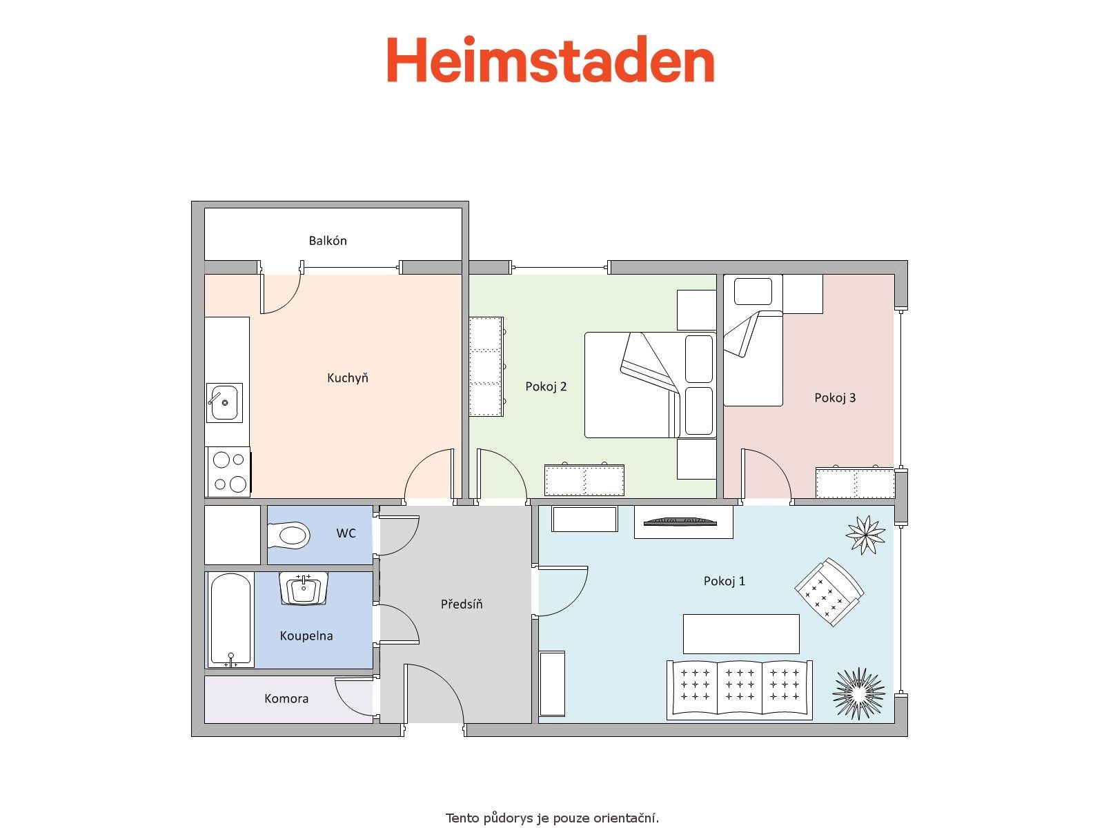 Pronájem bytu 3+1 67 m², Orlová – náhled fotky 22