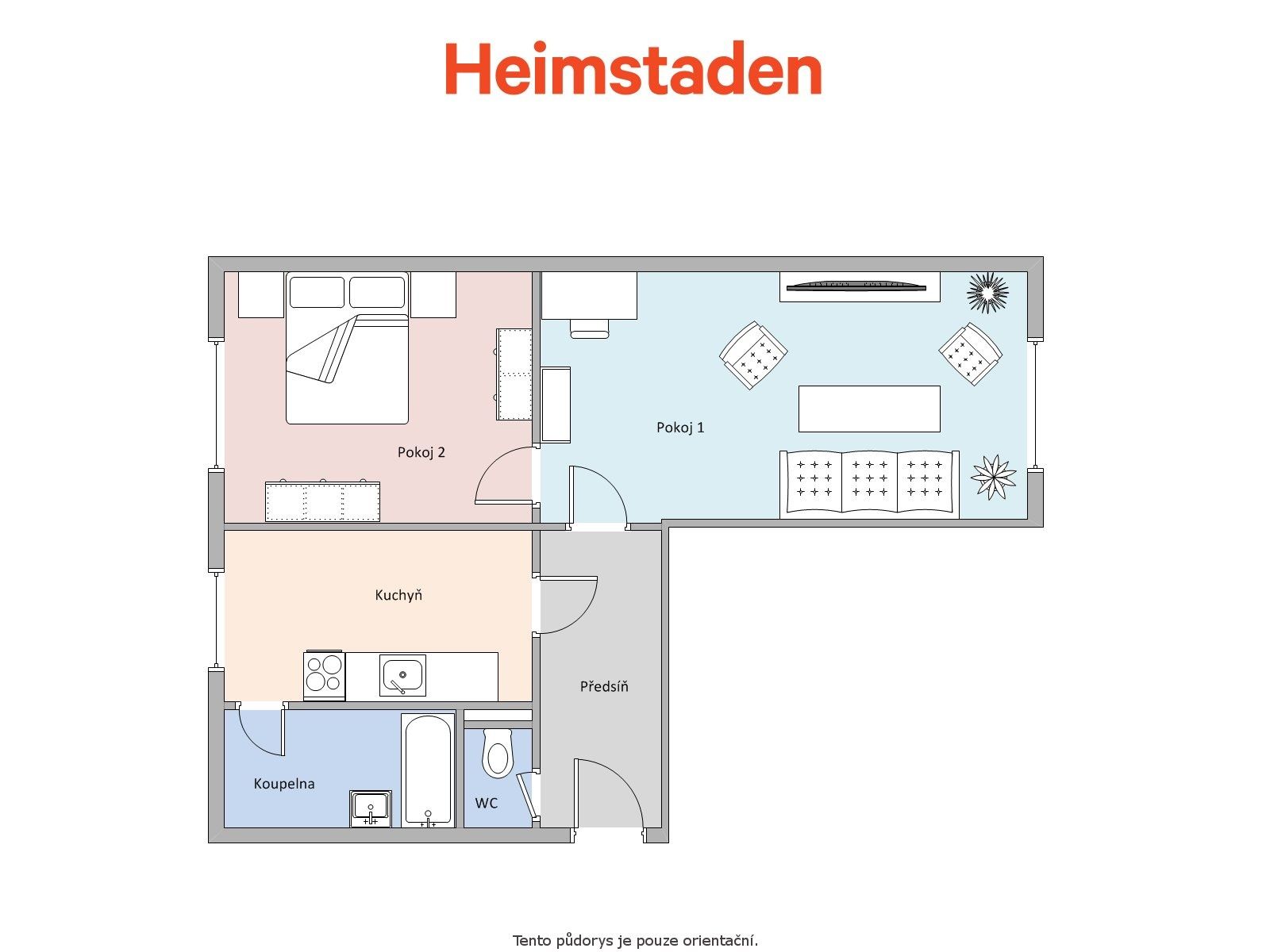 Pronájem bytu 2+1, 51 m² (12 z 12)