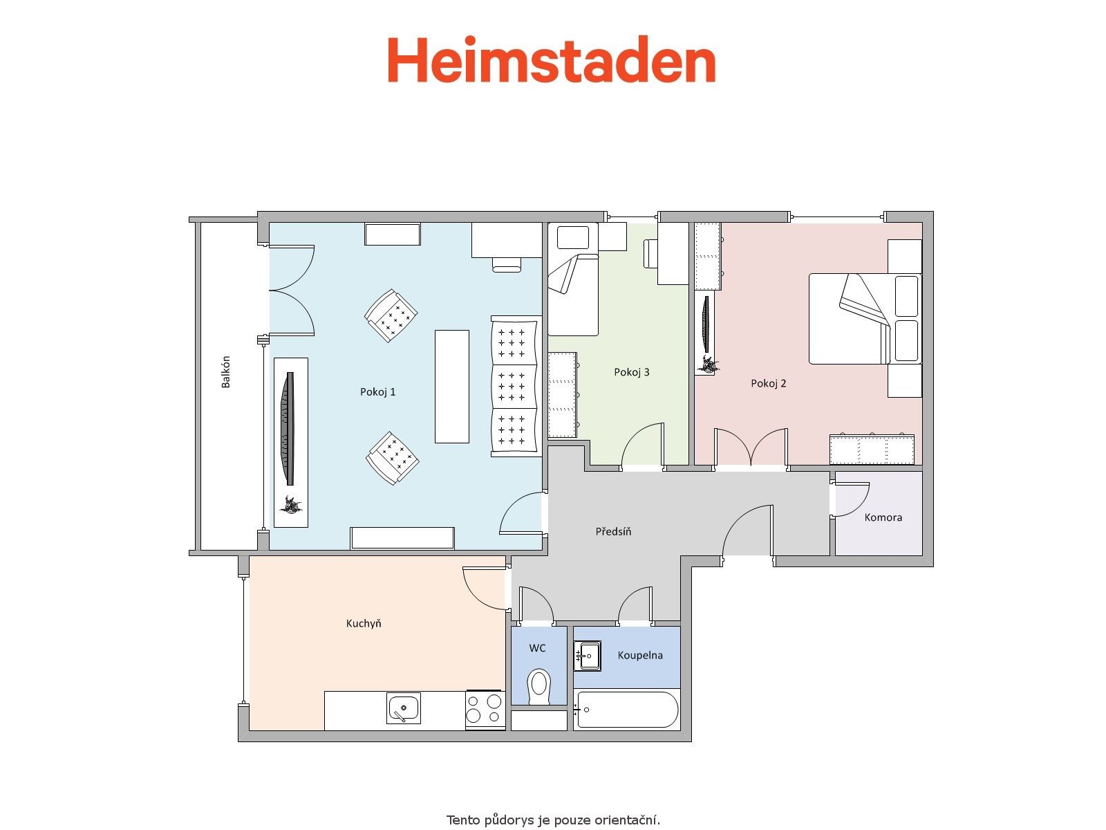 Pronájem bytu 3+1 69 m², Orlová – náhled fotky 14
