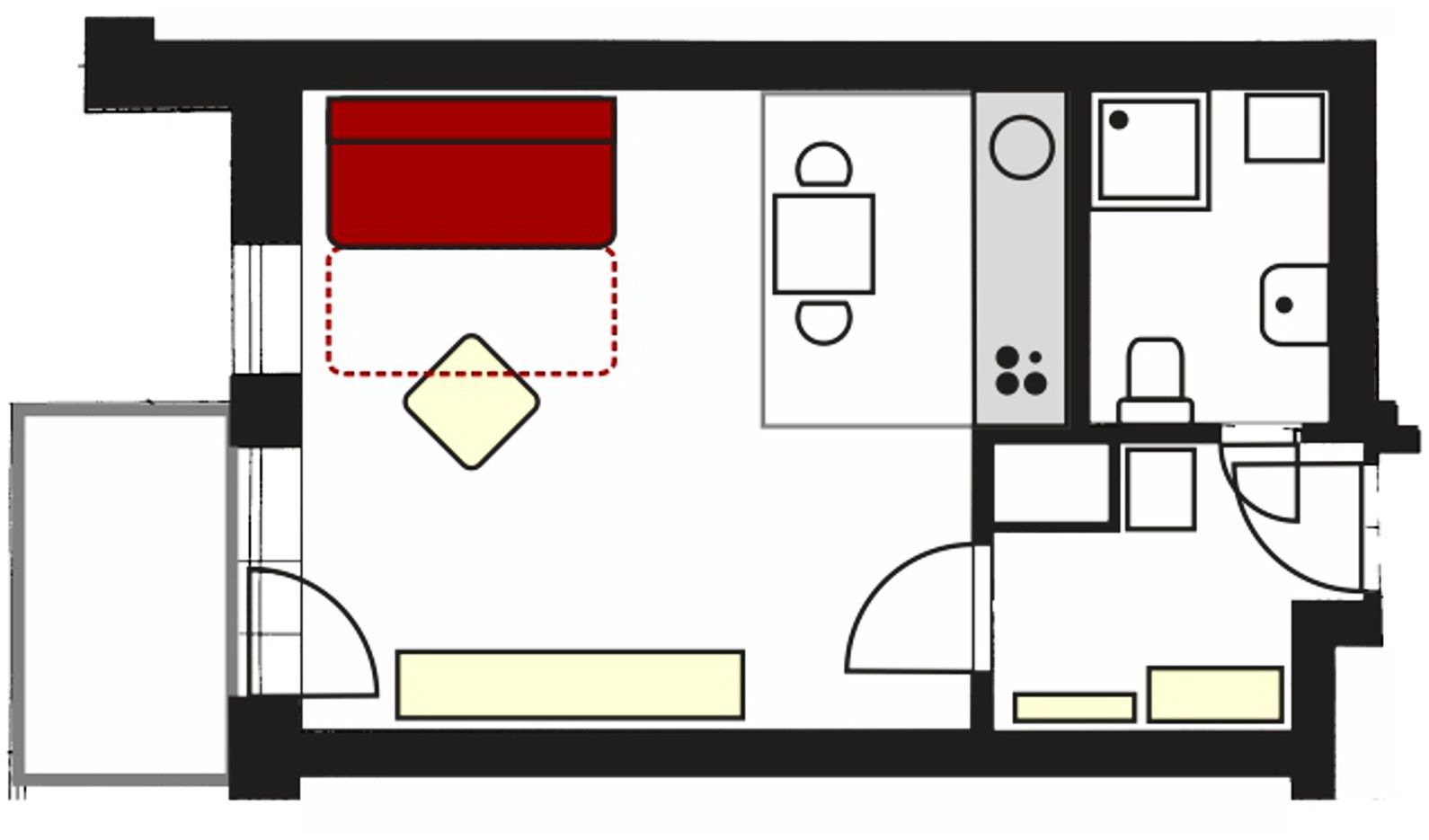 Pronájem bytu 1+kk 33 m², Praha – náhled fotky 10