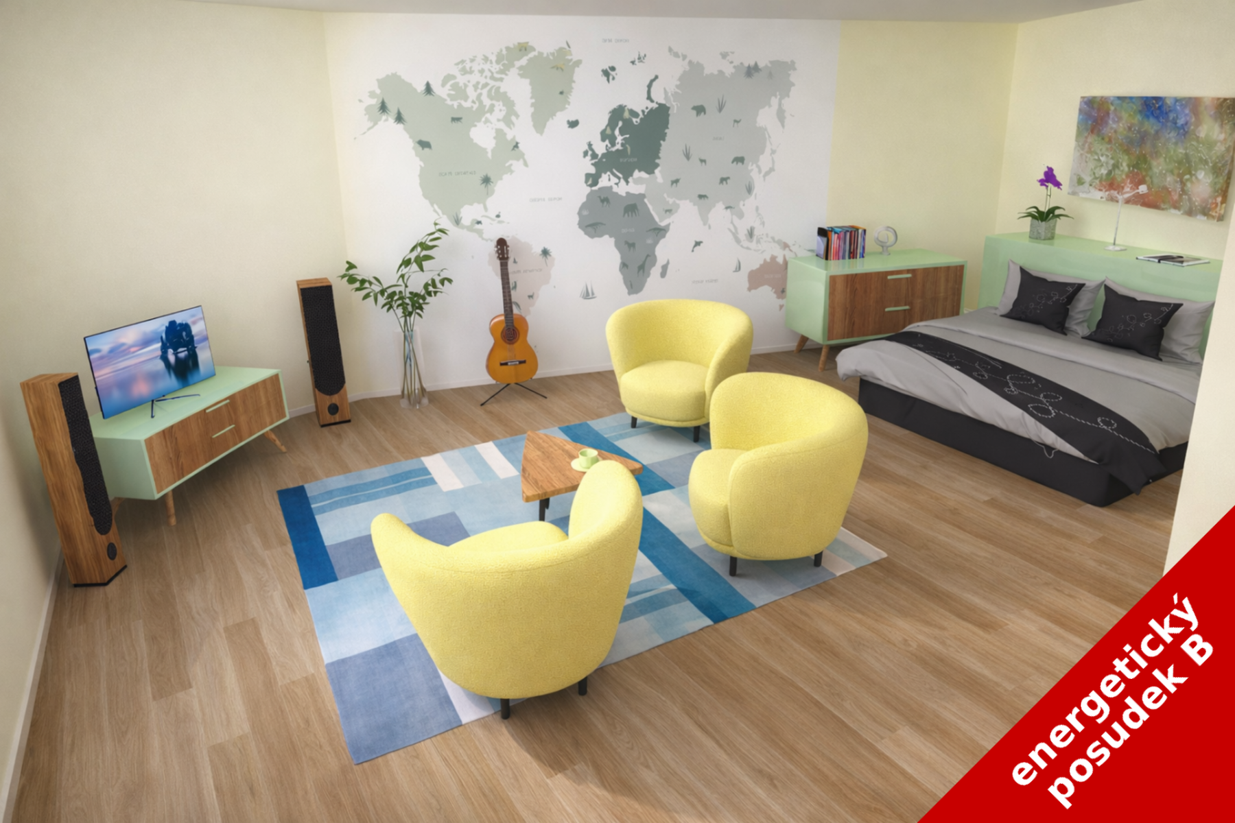 Prodej bytu 1+kk 55 m²