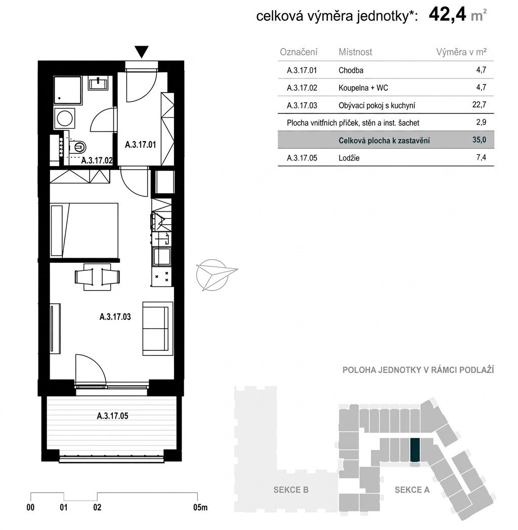Pronájem bytu 1+kk 35 m², Brno – náhled fotky 20