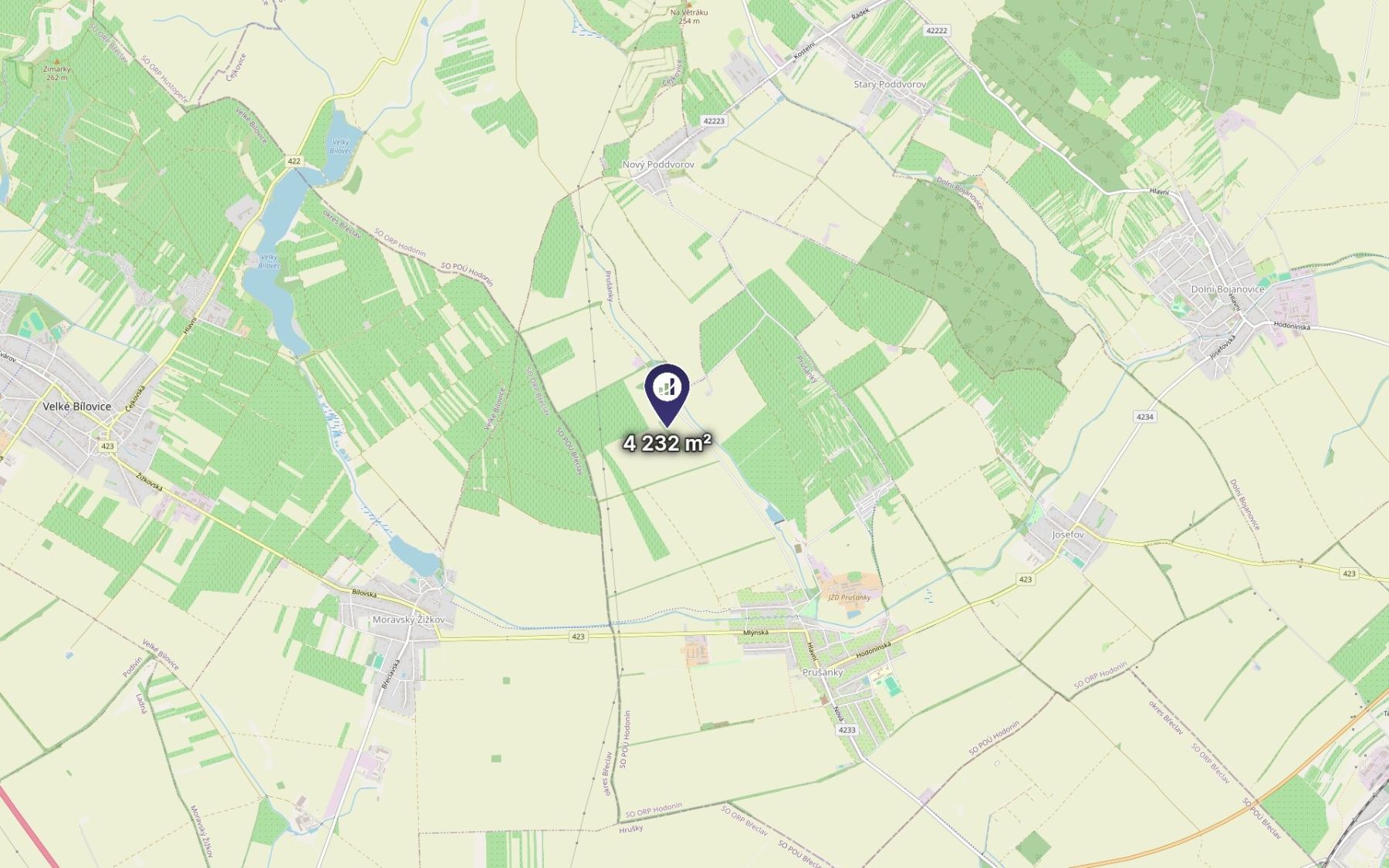 Prodej pozemku, Prušánky – náhled fotky 3