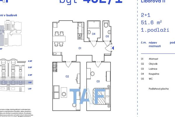 Wohnung 2+1 zum Kauf, 52 m² (3 von 21)