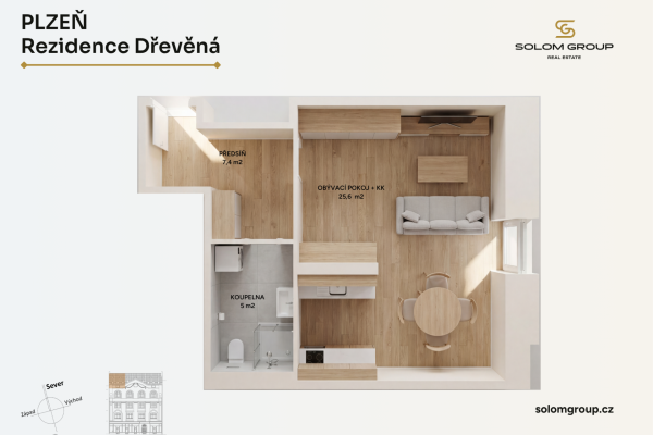 Prodej bytu 1+kk, 38 m² (3 z 7)