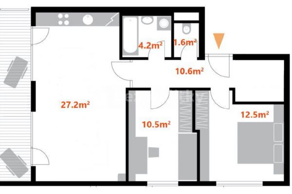 Квартира 3+kk в оренду, 70 м² (3 з 14)
